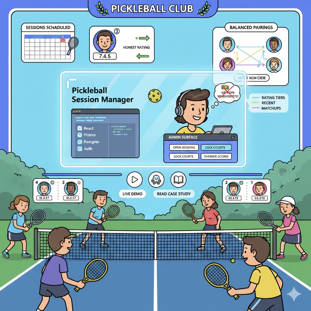 PickleOps — The Pickleball Social — project screenshot